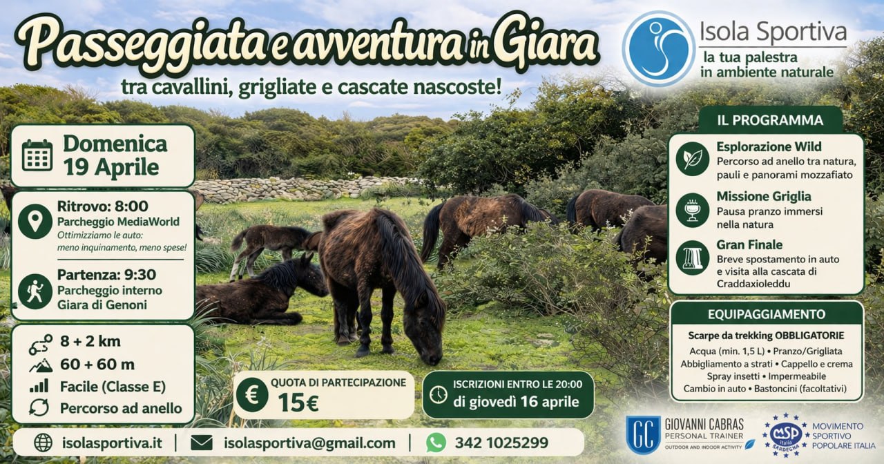Passeggiata e avventura in Giara